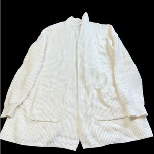🤍 Cyrus Knits Long Cream Cardigan – Size XL – New with Tags 🧶 Cozy & Elegant
